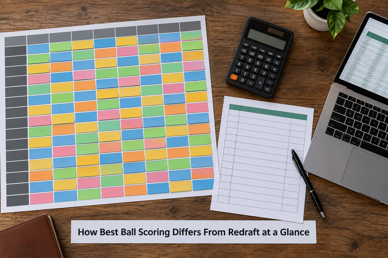 How Best Ball Scoring Differs From Redraft at a Glance