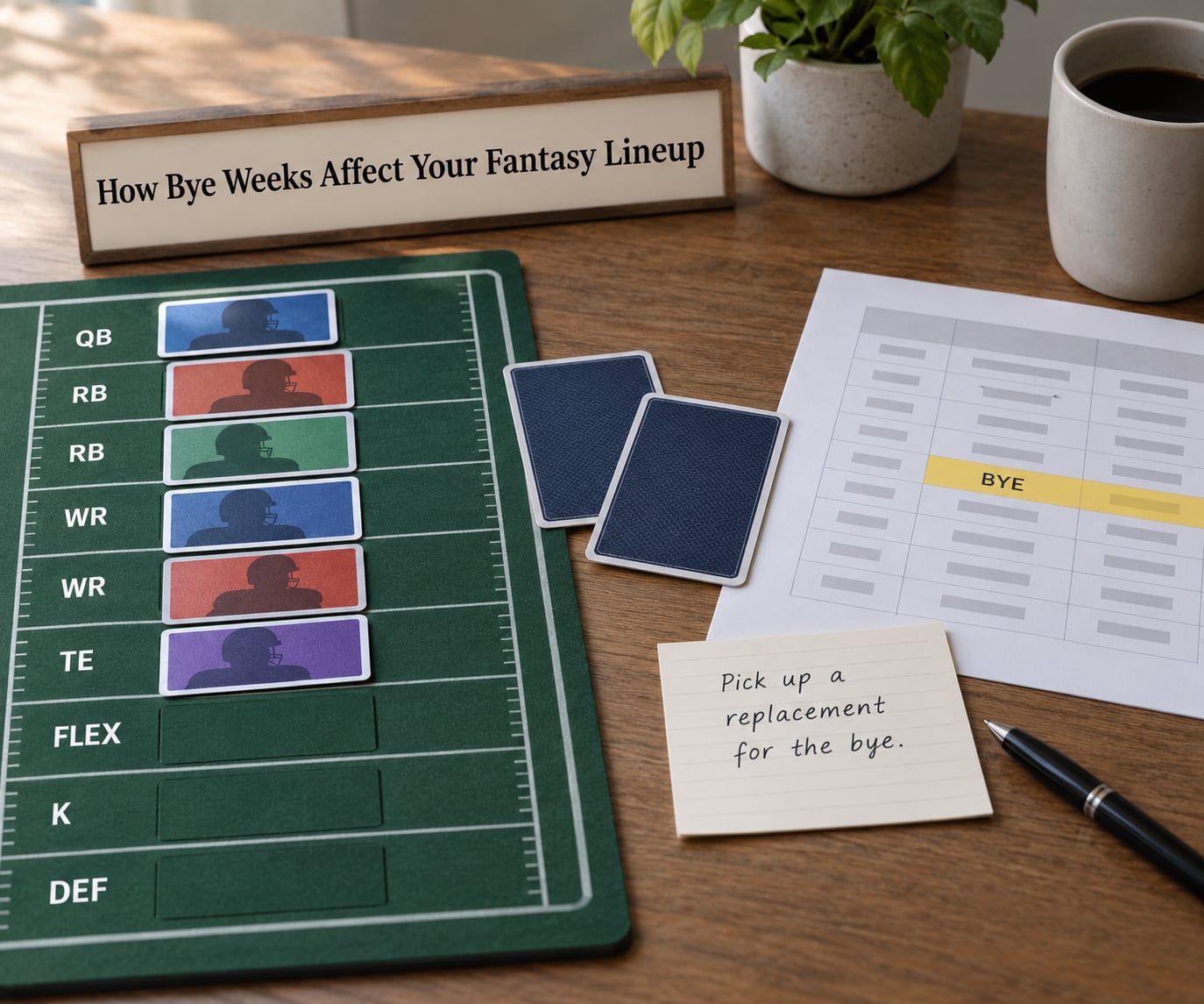 How Bye Weeks Affect Your Fantasy Lineup