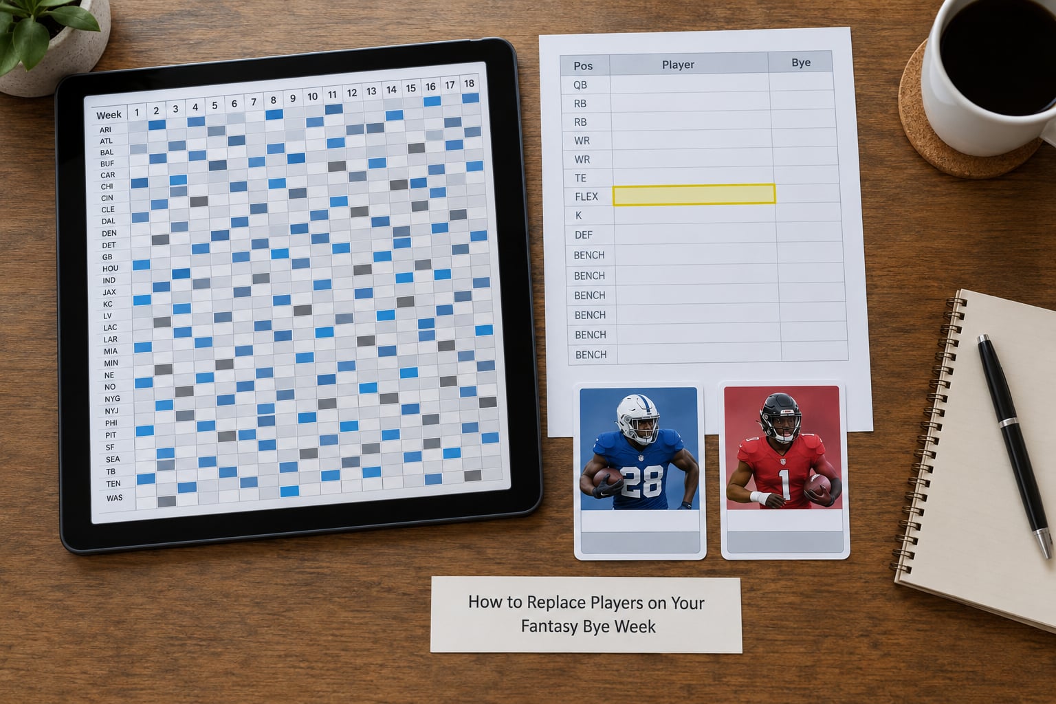 How to Replace Players on Your Fantasy Bye Week