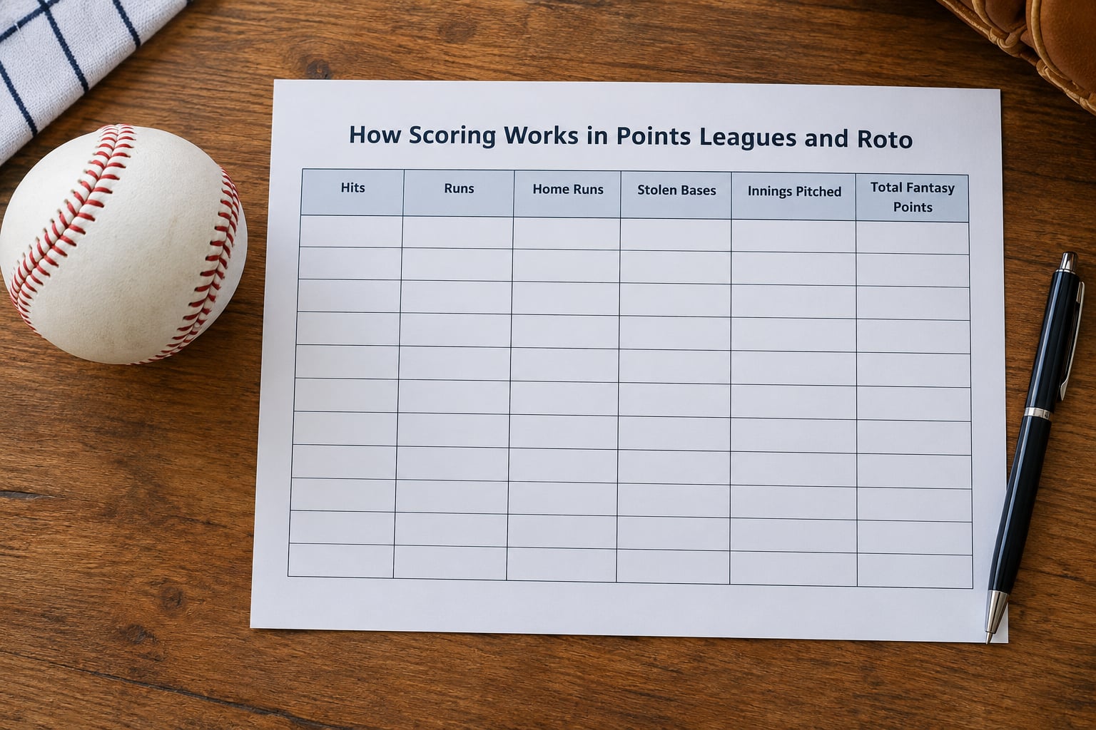 How Scoring Works in Points Leagues and Roto