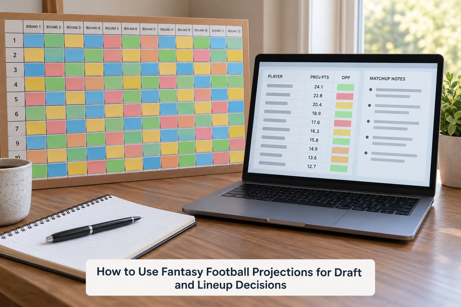 How to Use Fantasy Football Projections for Draft and Lineup Decisions