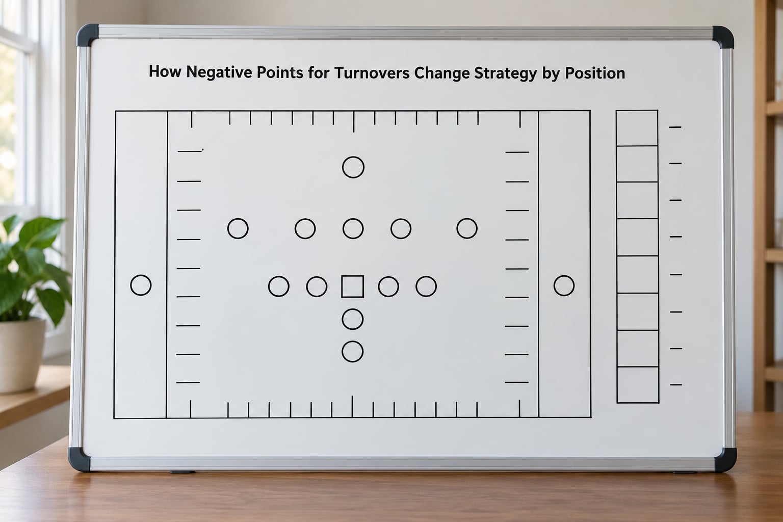 How Negative Points for Turnovers Change Strategy by Position