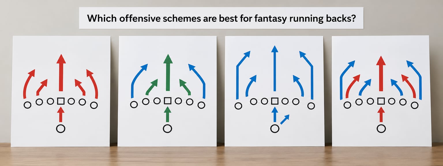 Which offensive schemes are best for fantasy running backs?