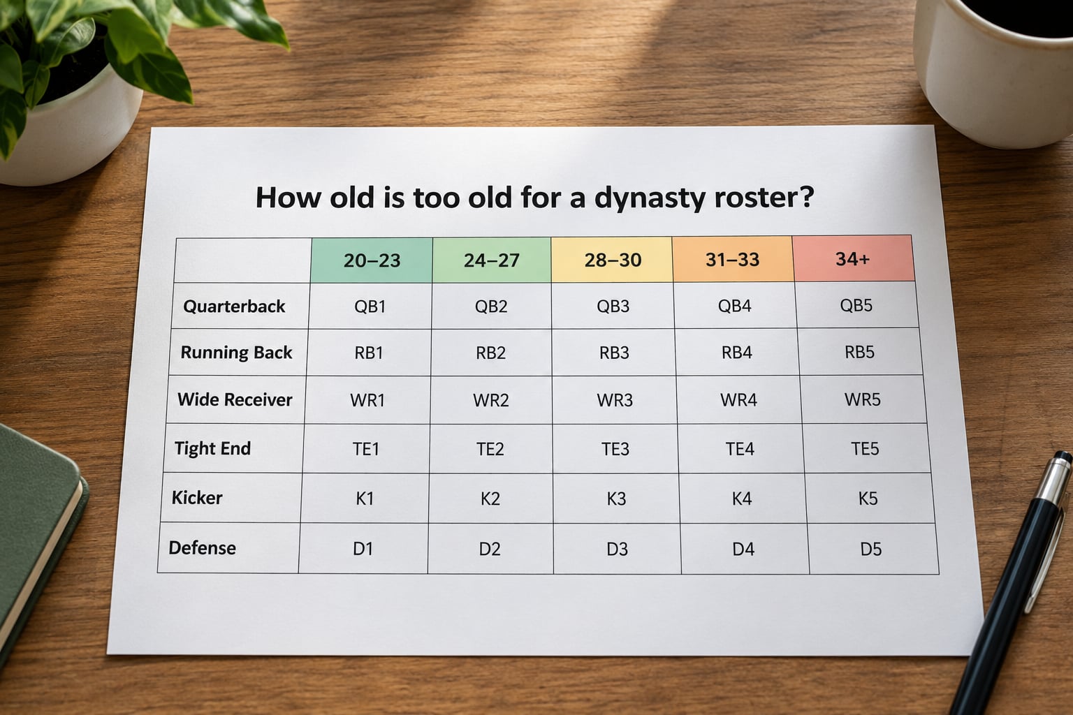 How old is too old for a dynasty roster?