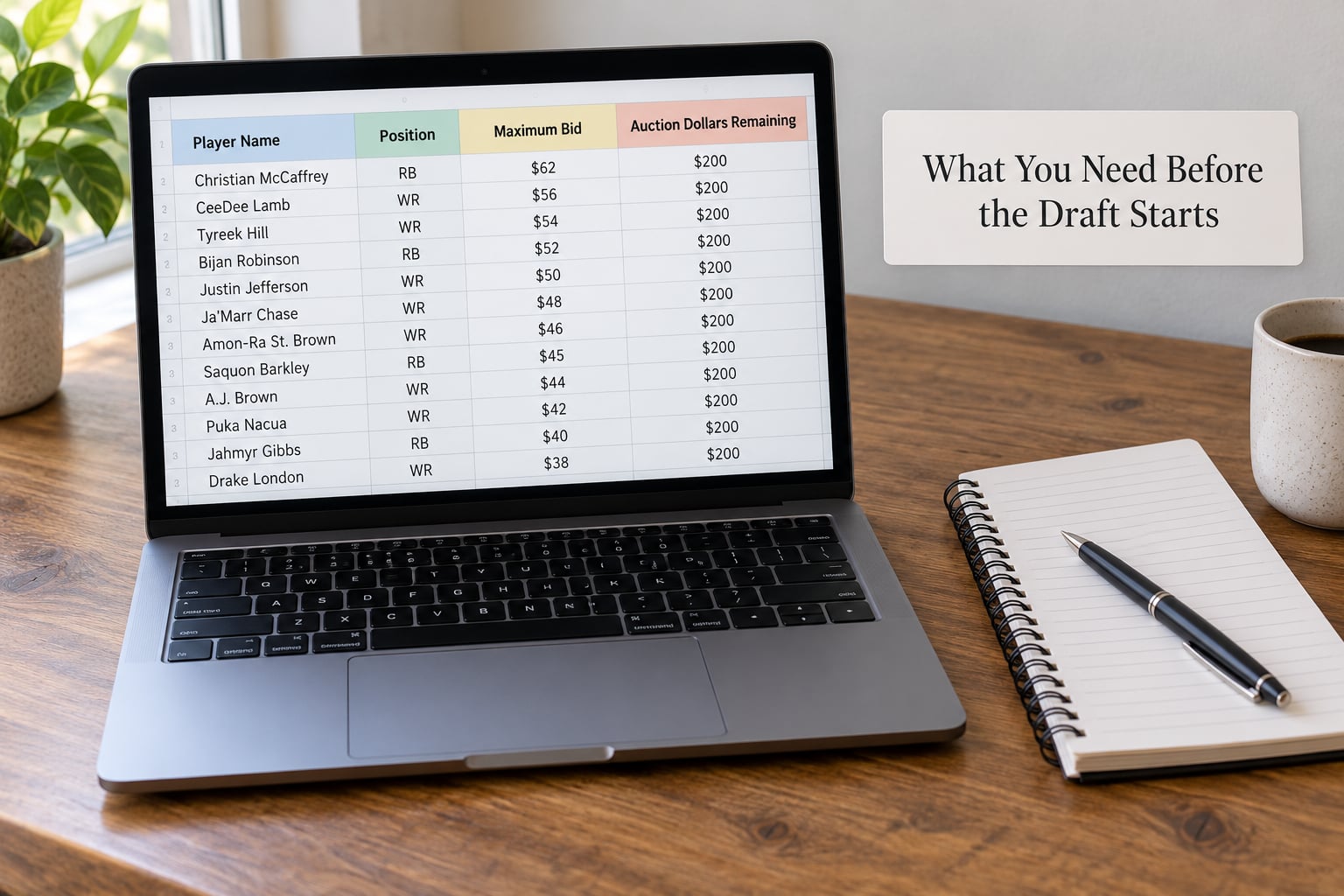 What You Need Before the Draft Starts