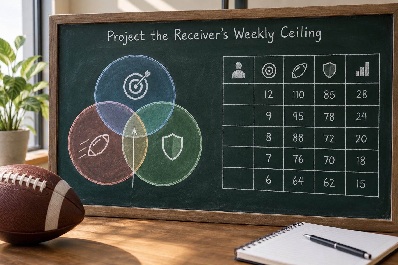 Project the Receiver's Weekly Ceiling