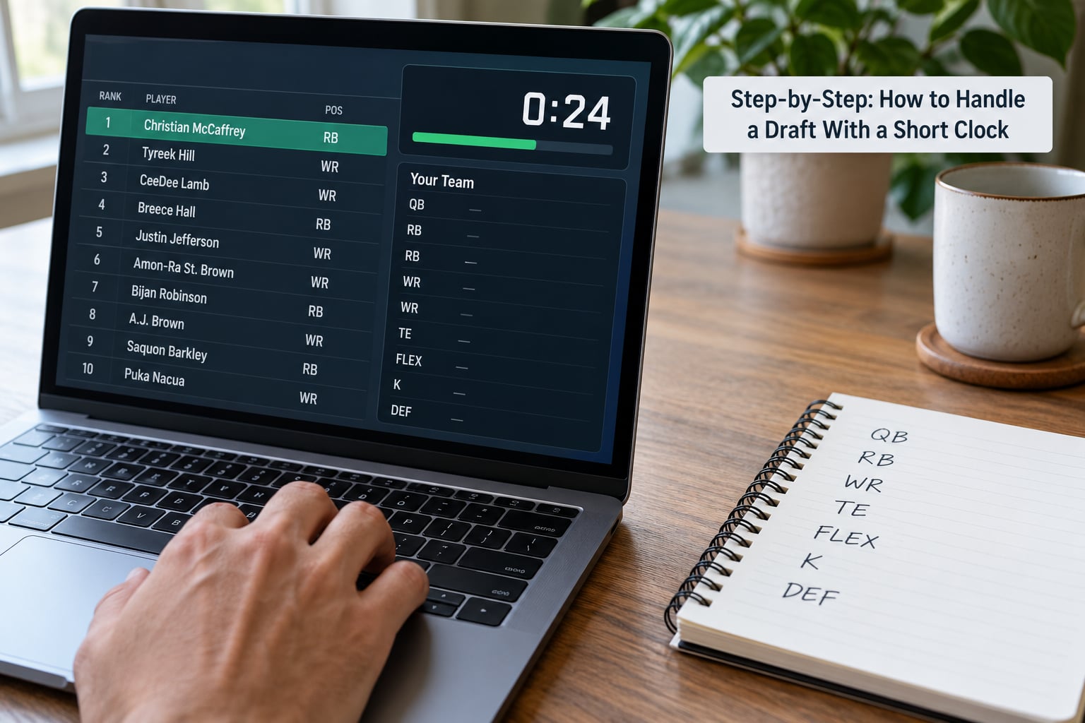Step-by-Step: How to Handle a Draft With a Short Clock