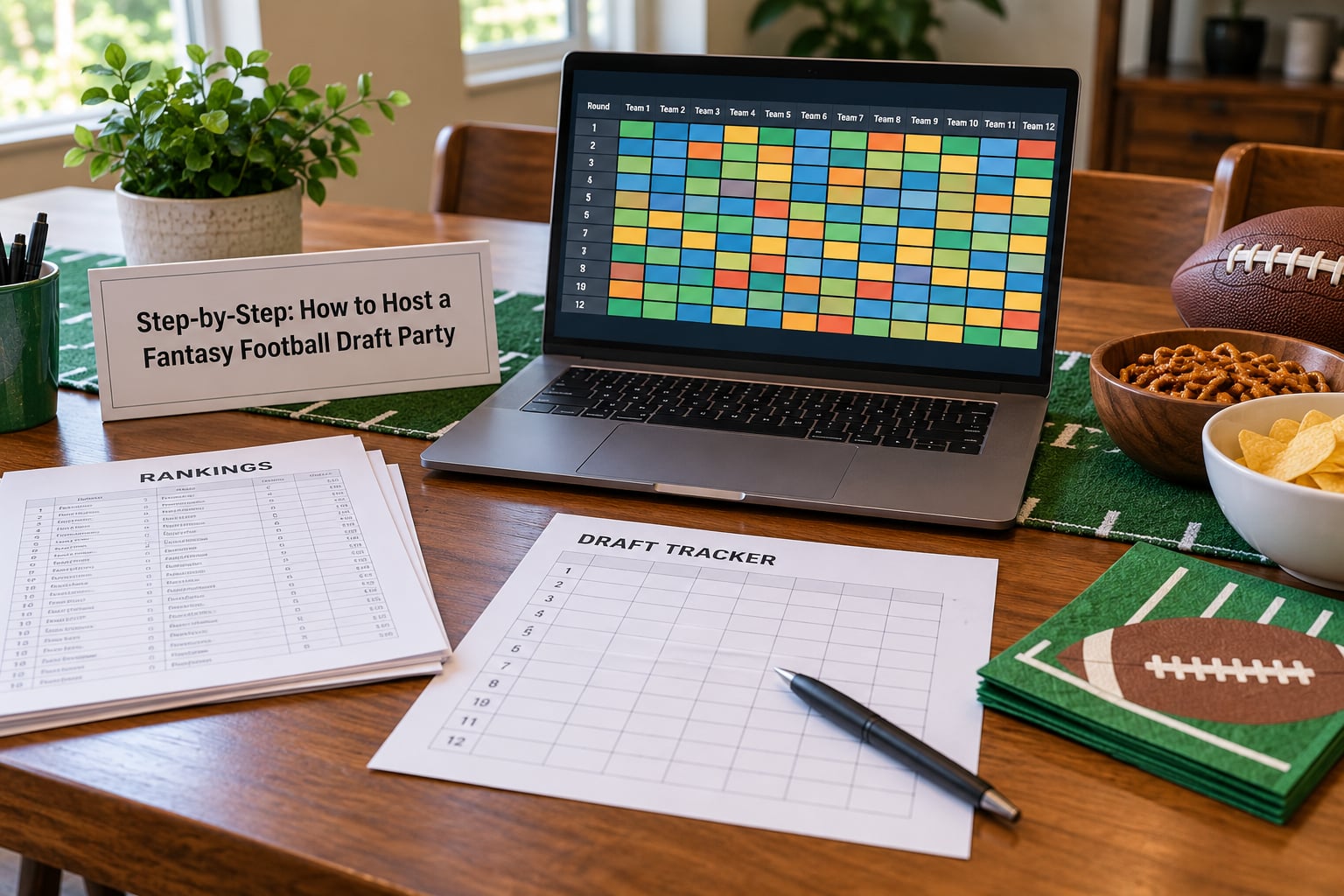 Step-by-Step: How to Host a Fantasy Football Draft Party