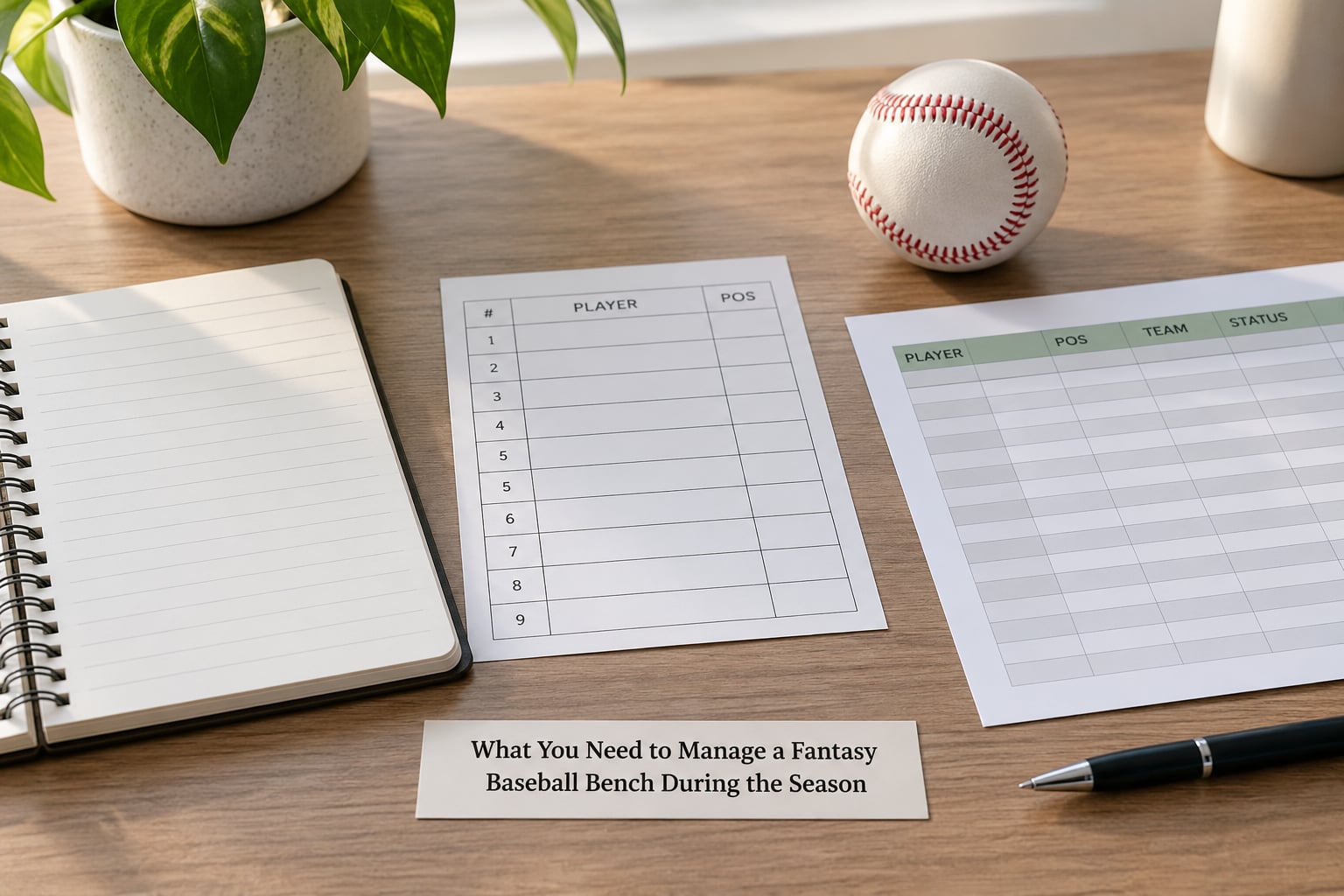 What You Need to Manage a Fantasy Baseball Bench During the Season