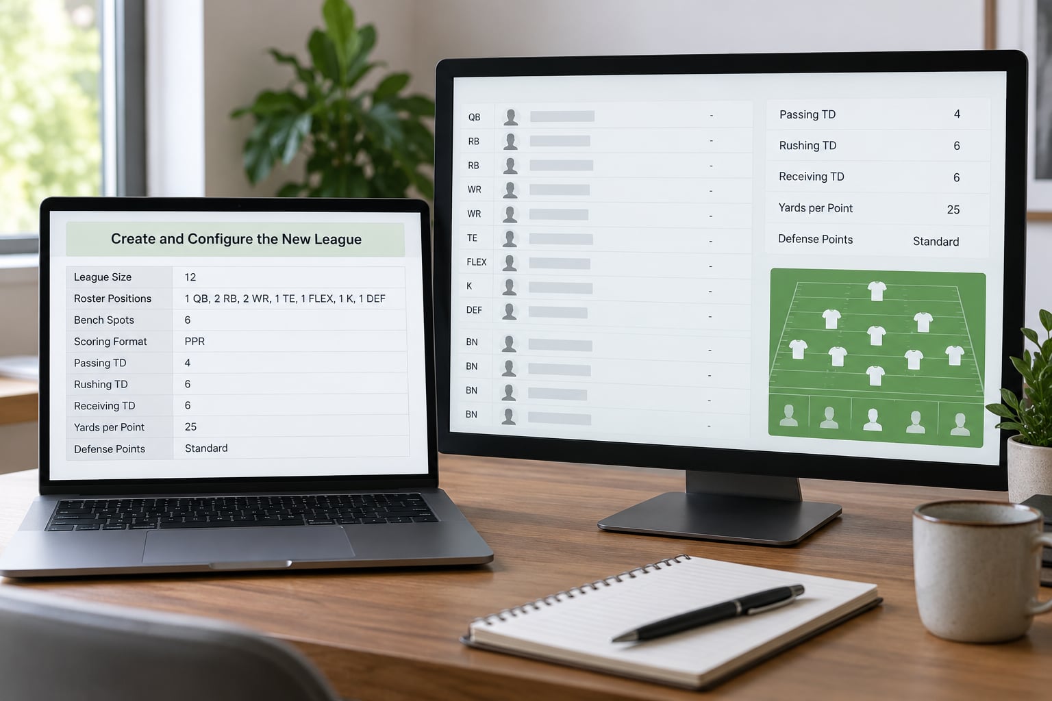 Create and Configure the New League