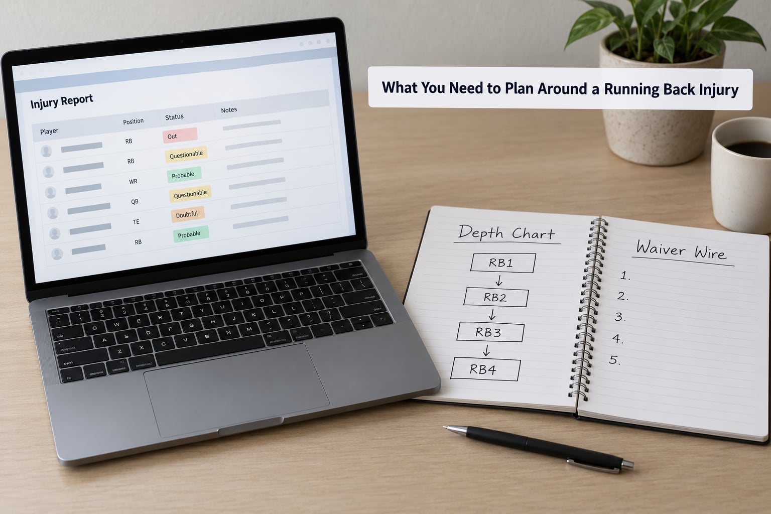 What You Need to Plan Around a Running Back Injury