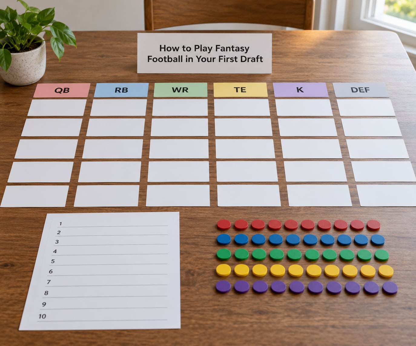 How to Play Fantasy Football in Your First Draft