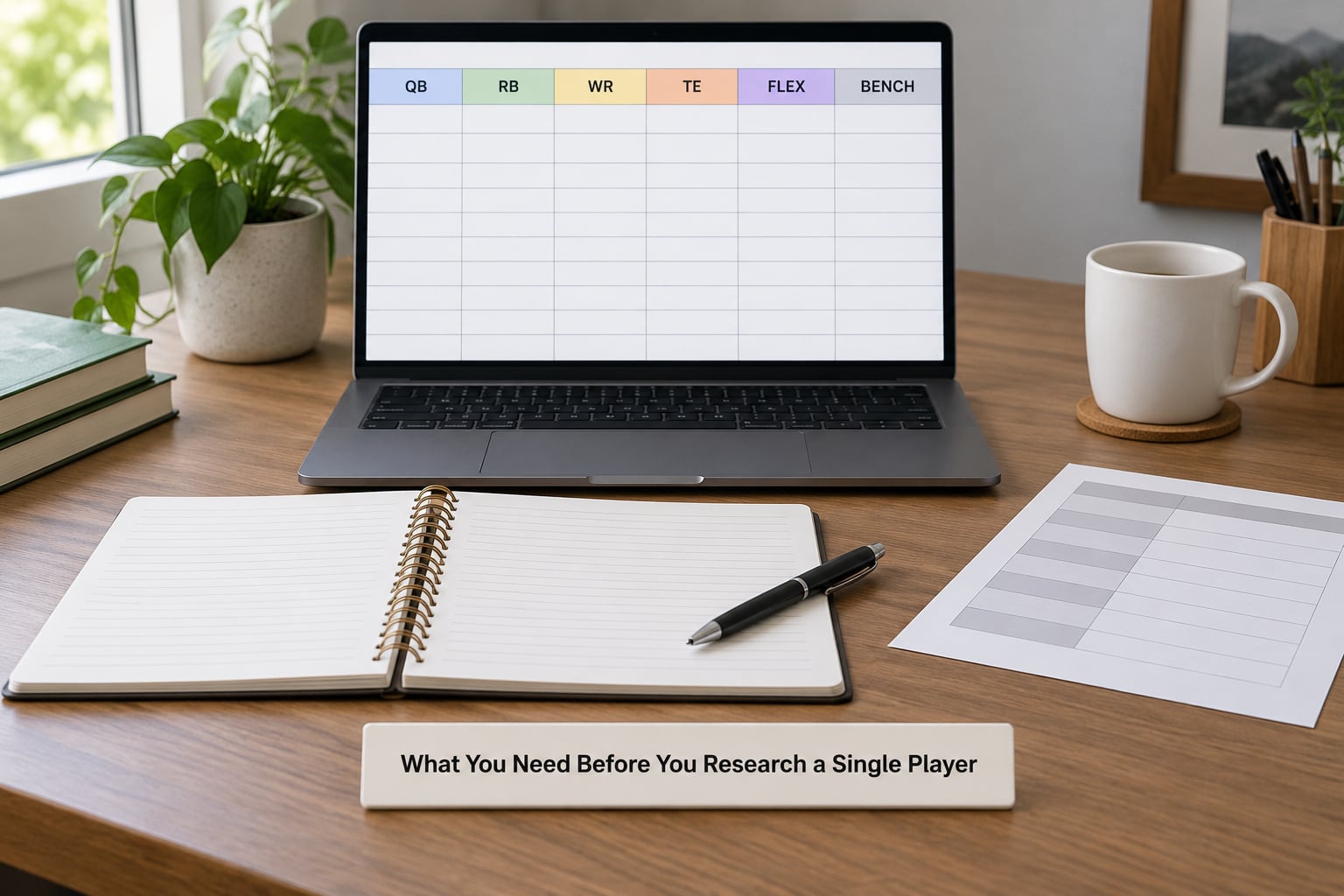 What You Need Before You Research a Single Player