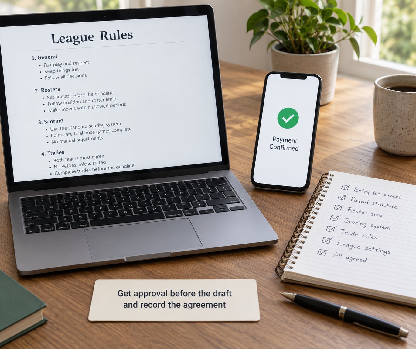 Get approval before the draft and record the agreement
