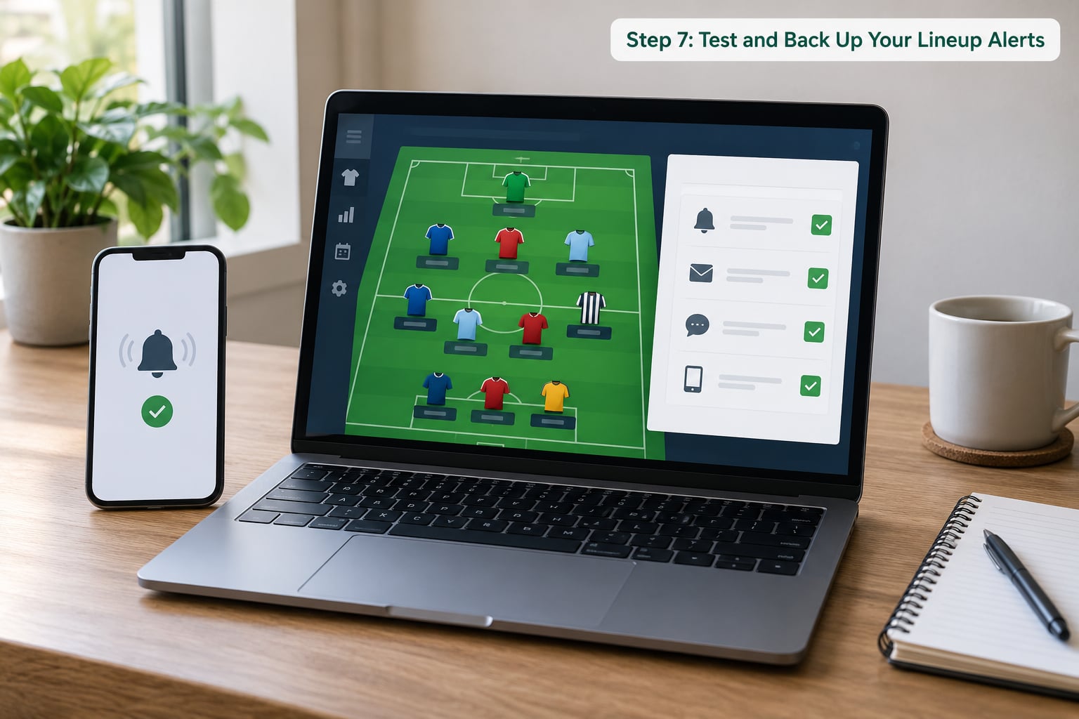 Step 7: Test and Back Up Your Lineup Alerts