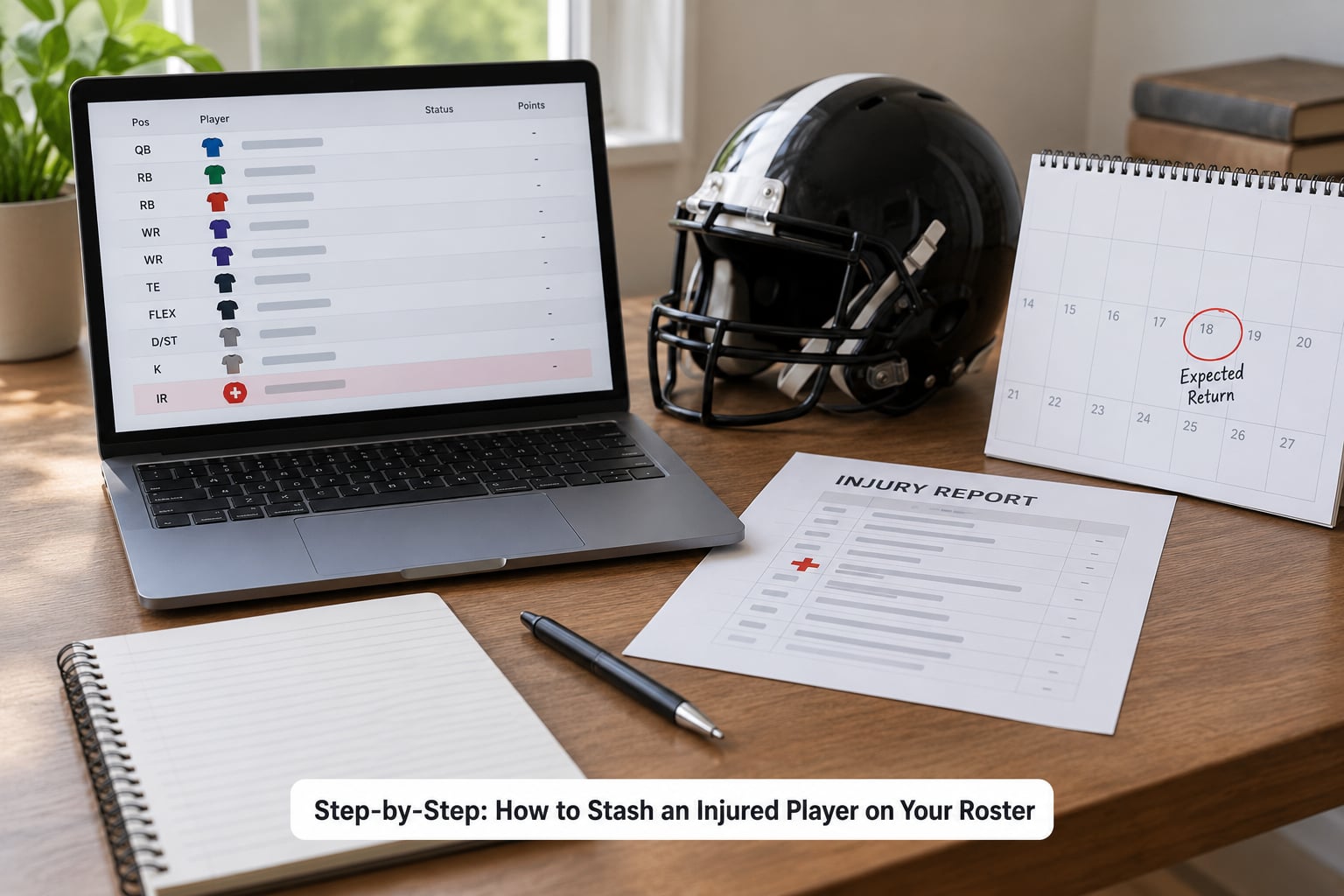 Step-by-Step: How to Stash an Injured Player on Your Roster