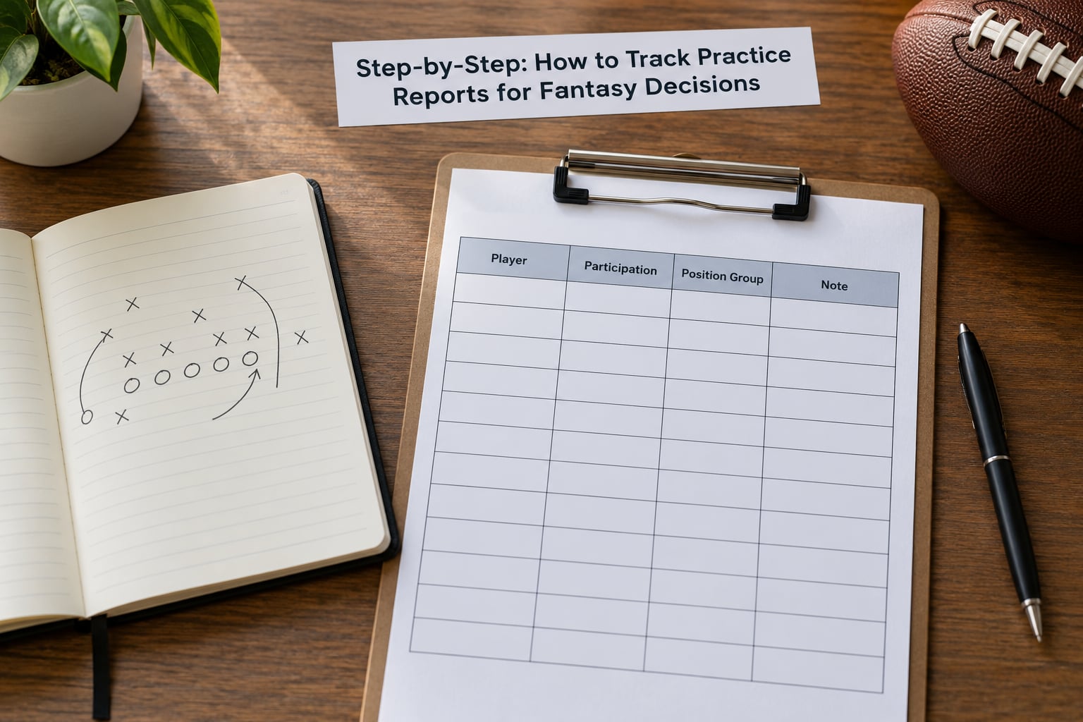 Step-by-Step: How to Track Practice Reports for Fantasy Decisions