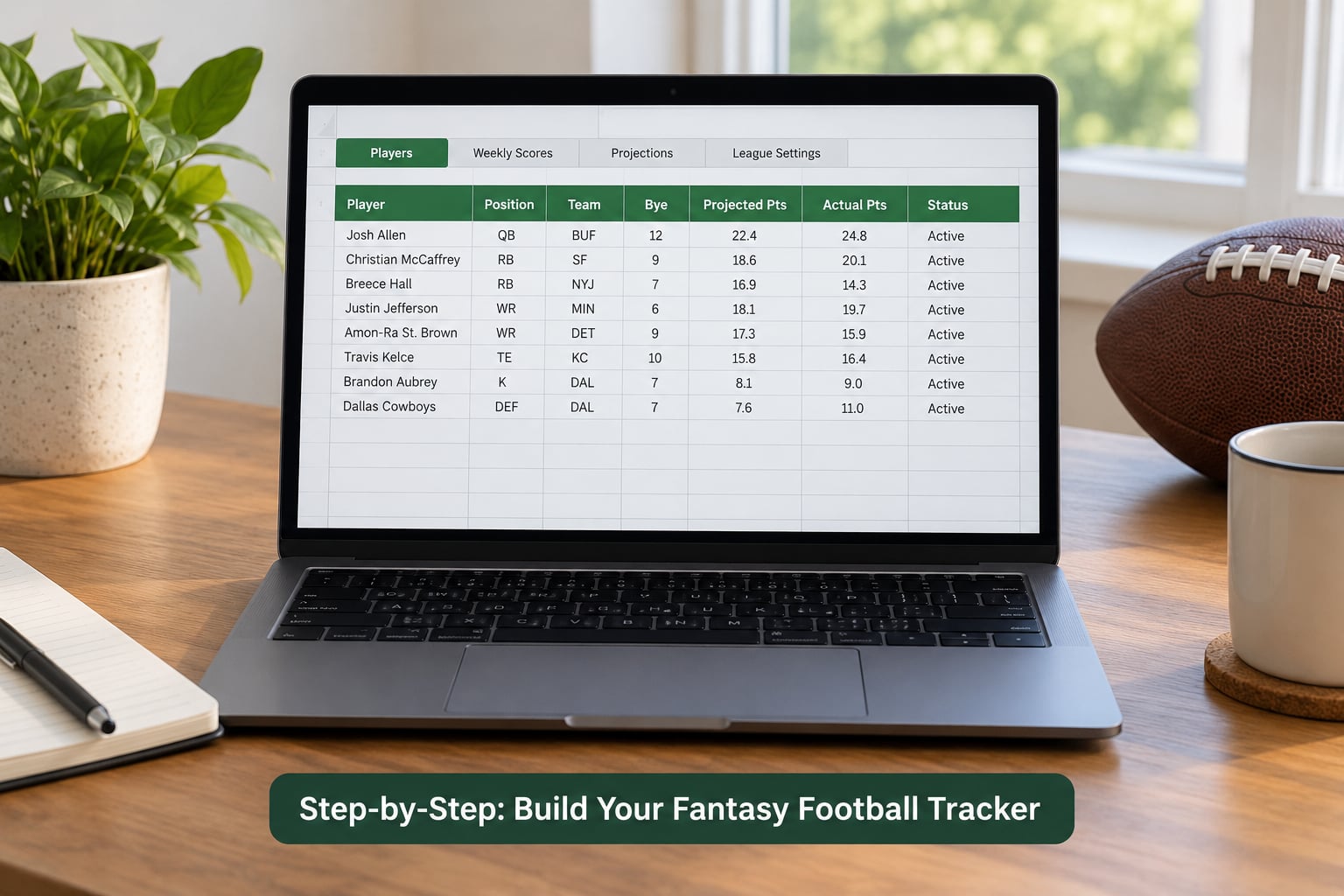 Step-by-Step: Build Your Fantasy Football Tracker