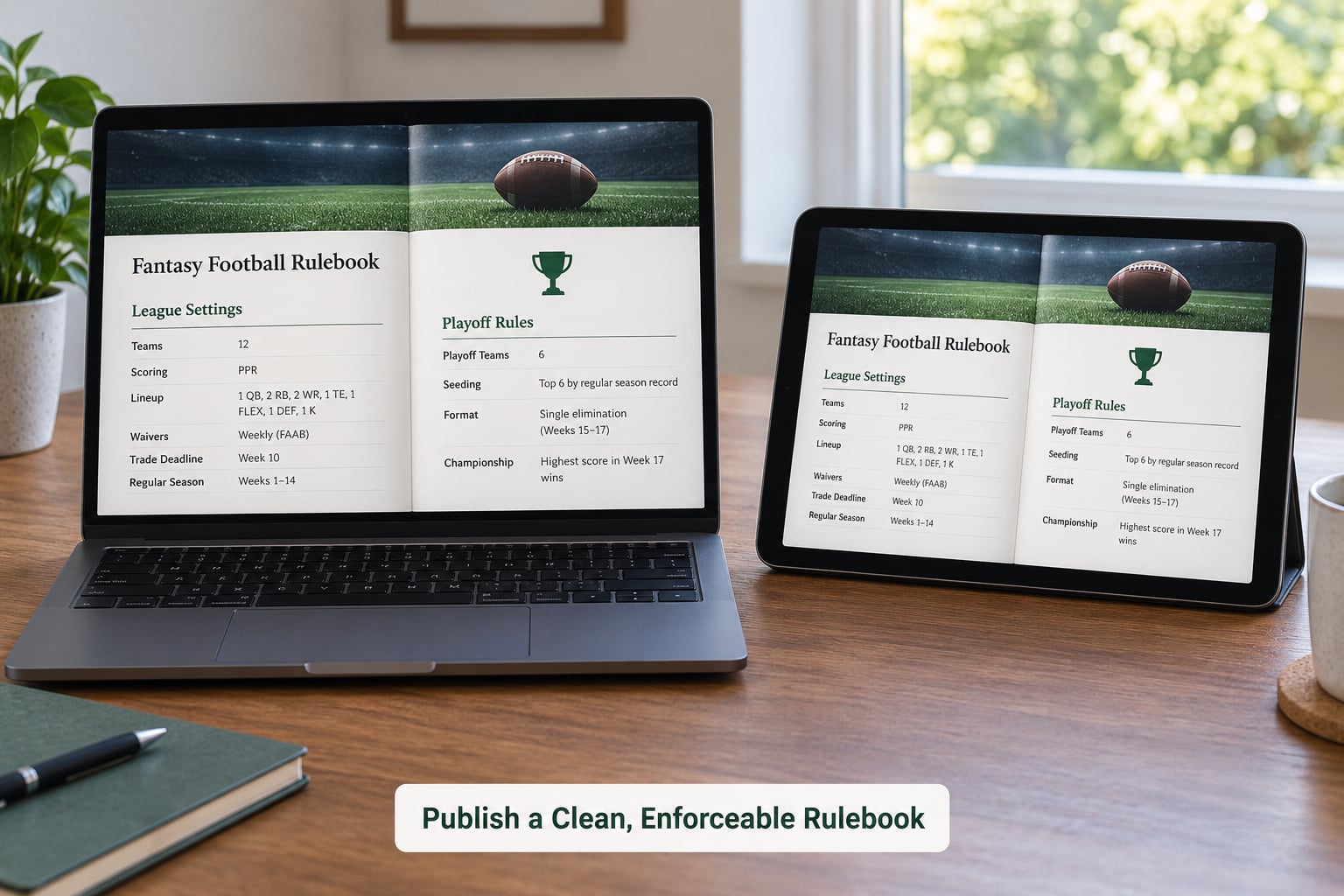 Publish a Clean, Enforceable Rulebook