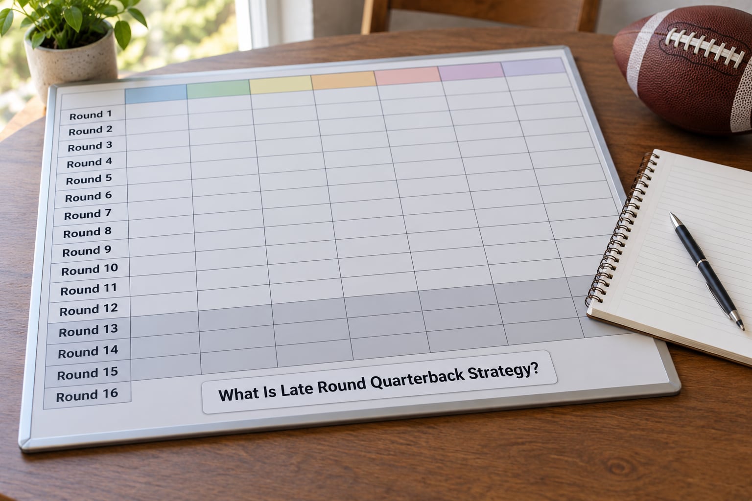 What Is Late Round Quarterback Strategy?