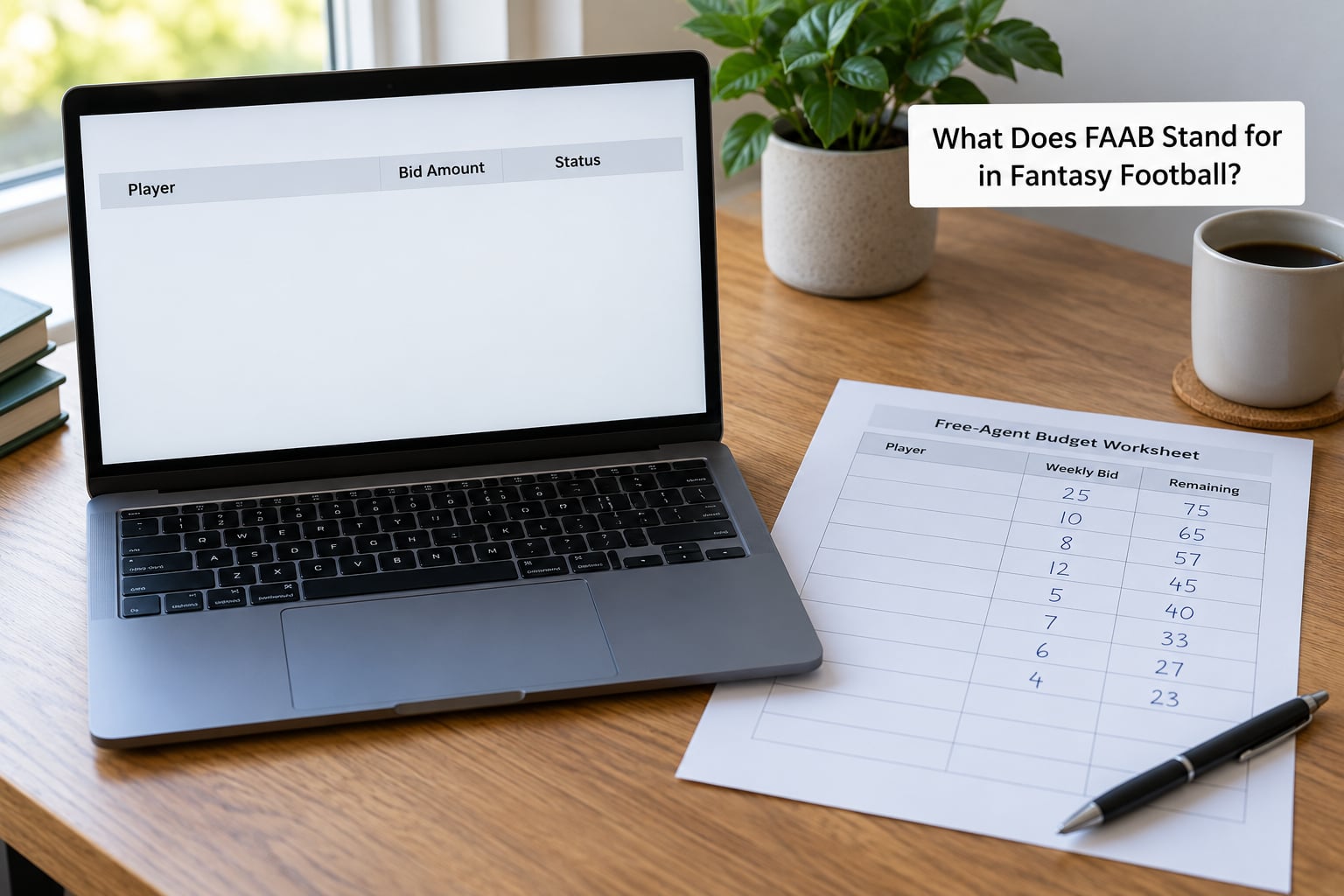 What Does FAAB Stand for in Fantasy Football?